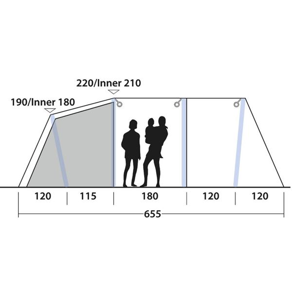 additional image for Outwell Parkdale 6PA Air Tent