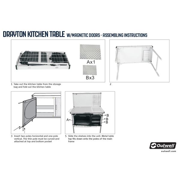 additional image for Outwell Drayton Kitchen Unit