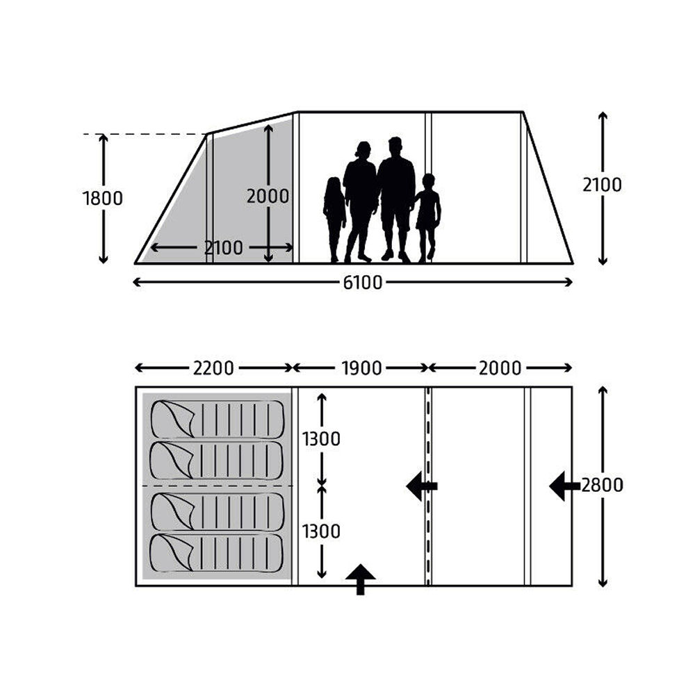 kampa hayling 4 air tent 2021