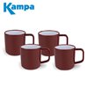 additional image for Kampa Ember Red 4 Piece Melamine Mug Set