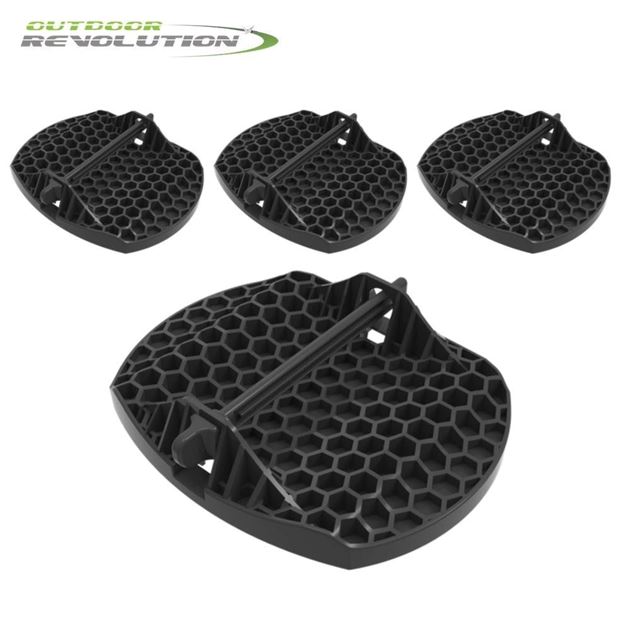 Outdoor Revolution Caravan Jack Pad Feet (Set of 4)