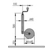 additional image for AL-KO Pneumatic Jockey Wheel - 48mm