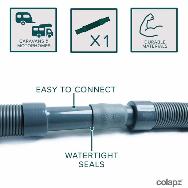 additional image for Colapz Extendable Waste Pipe - 1m