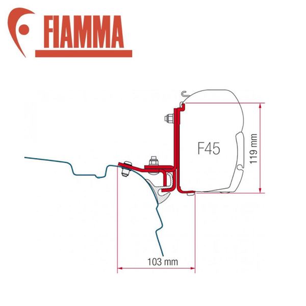 additional image for Fiamma Adapter Kit - VW T5 Brandrup