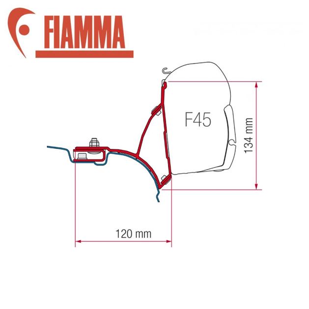 Fiamma F45 Awning Adapter Kit - VW T5/T6