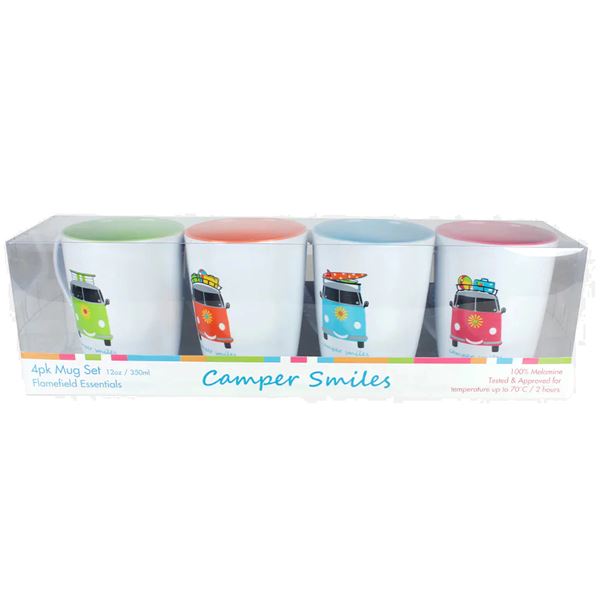 additional image for Flamefield Camper Smiles 4 Piece Mug Set