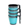 additional image for Flamefield Granite Aqua 4 Piece Stackable Mug Set