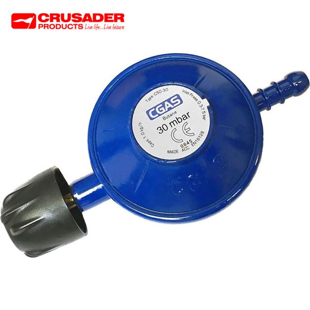 Crusader 30mbar Camping Gas Butane Regulator