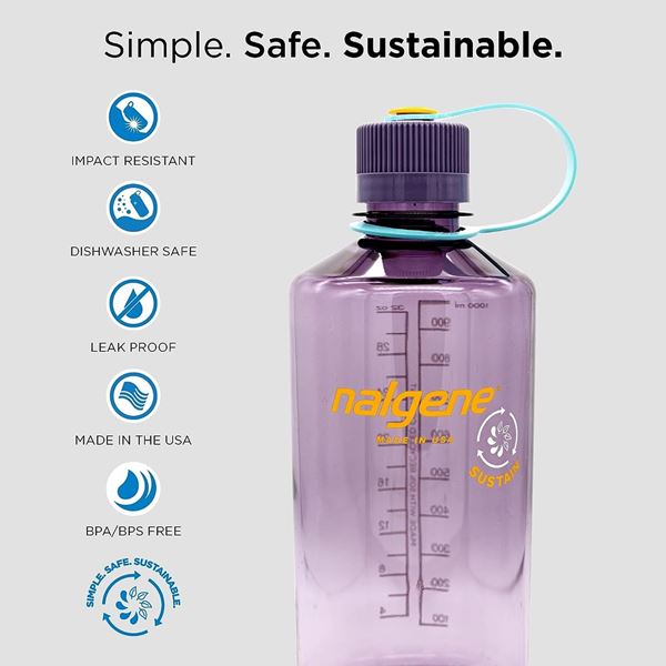 additional image for Nalgene Tritan Sustain Narrow Mouth 1L Water Bottle - All Colours