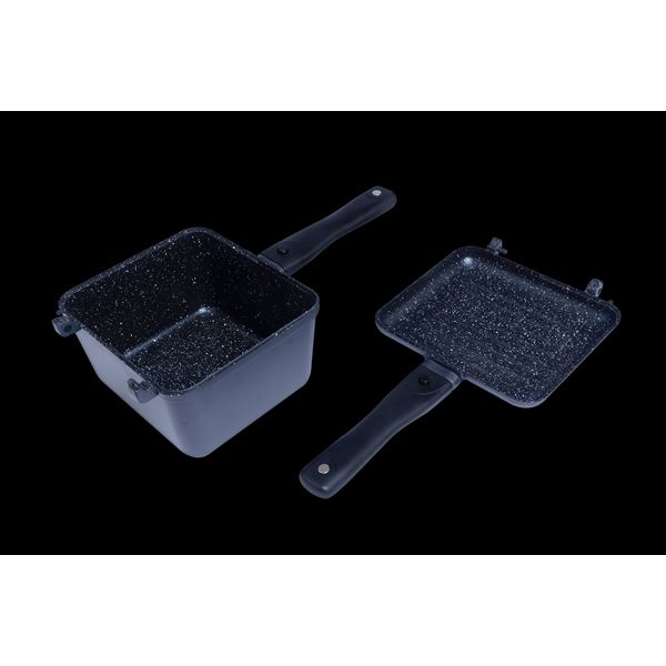 additional image for RidgeMonkey Connect Deep Pan & Griddle Granite Edition