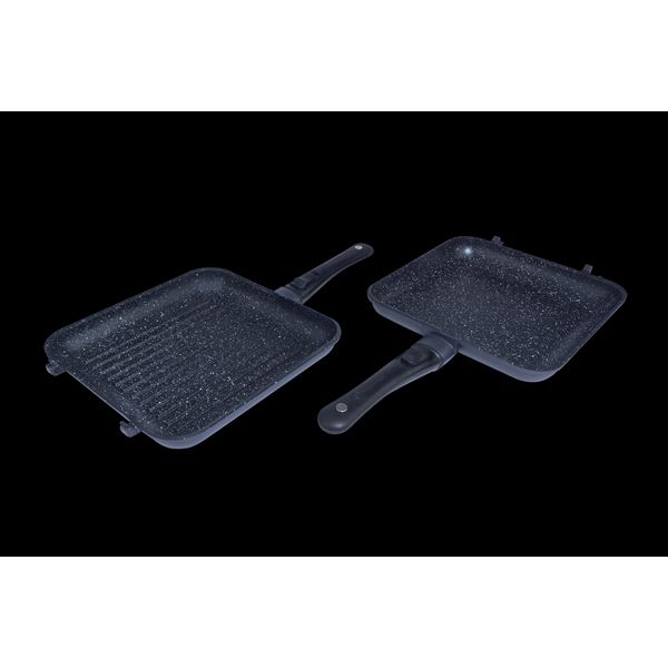 additional image for RidgeMonkey Connect Pan & Griddle XXL Granite Edition