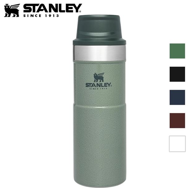 Stanley classic trigger-action travel mug hammertone green 0,47 liters