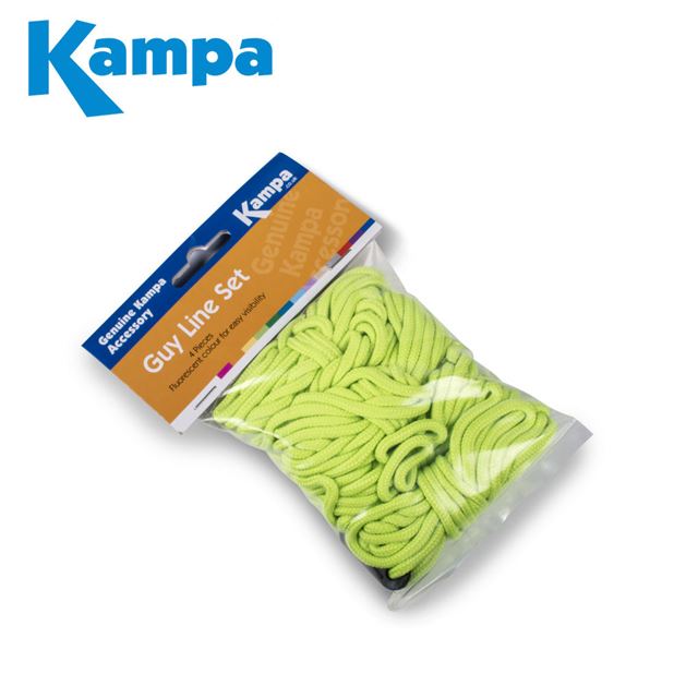 Kampa 4 Metre Fluorescent Guy Line Set