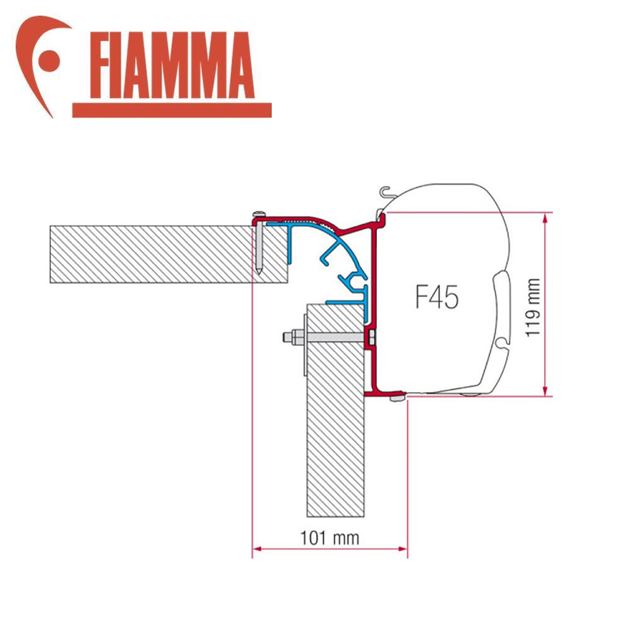 Fiamma F45 Bailey MK2 Adapter Kit
