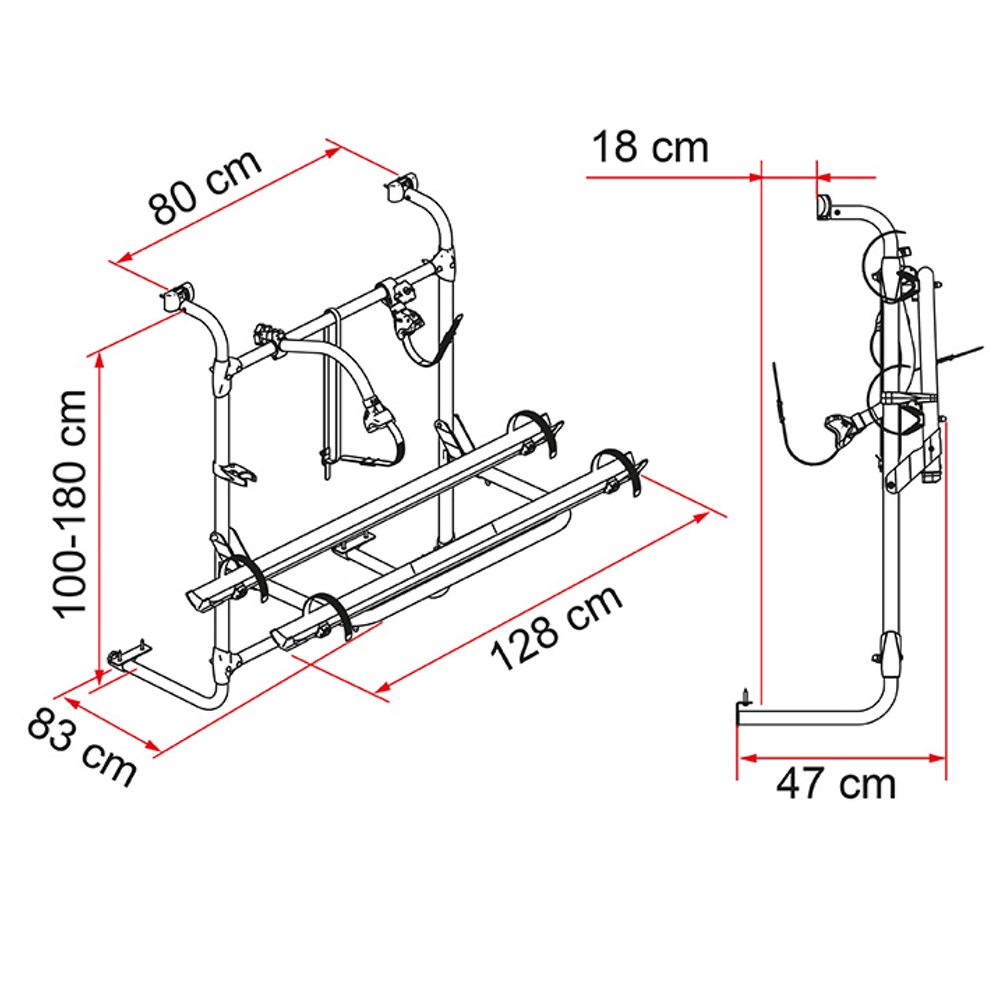 Fiamma Carry Bike Caravan Universal Bike Carrier Purely Outdoors