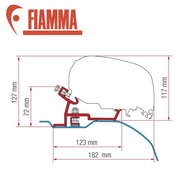 Fiamma Kit Ducato/Jumper/Boxer (H2-L2 & L3) 2006 On - F65S