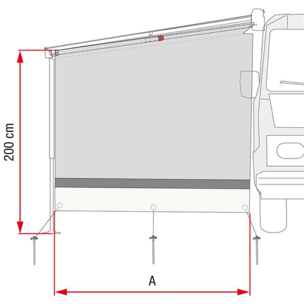 additional image for Fiamma Sun View Side Wall Caravanstore XL