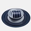 additional image for Flamefield Navy Pin Stripe 16 Piece Melamine Set