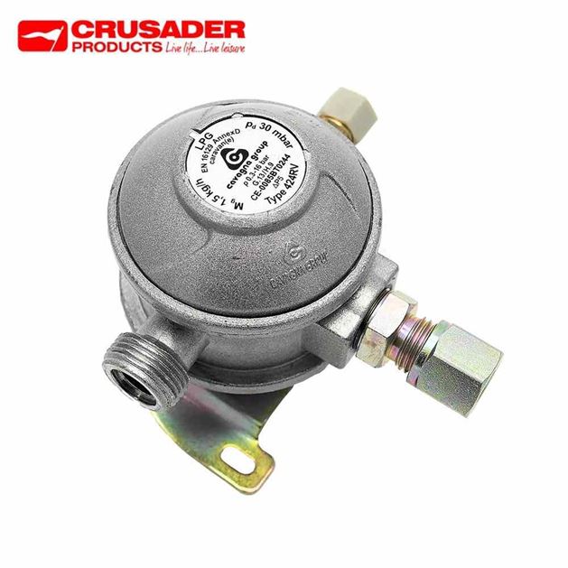 Euro Caravan Regulator 90 Deg Outlet