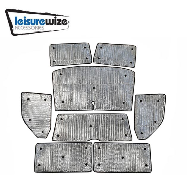 Leisurewize Reversible Thermal Blinds For Volkswagen T5 SWB 2003 To 2010 Full Set