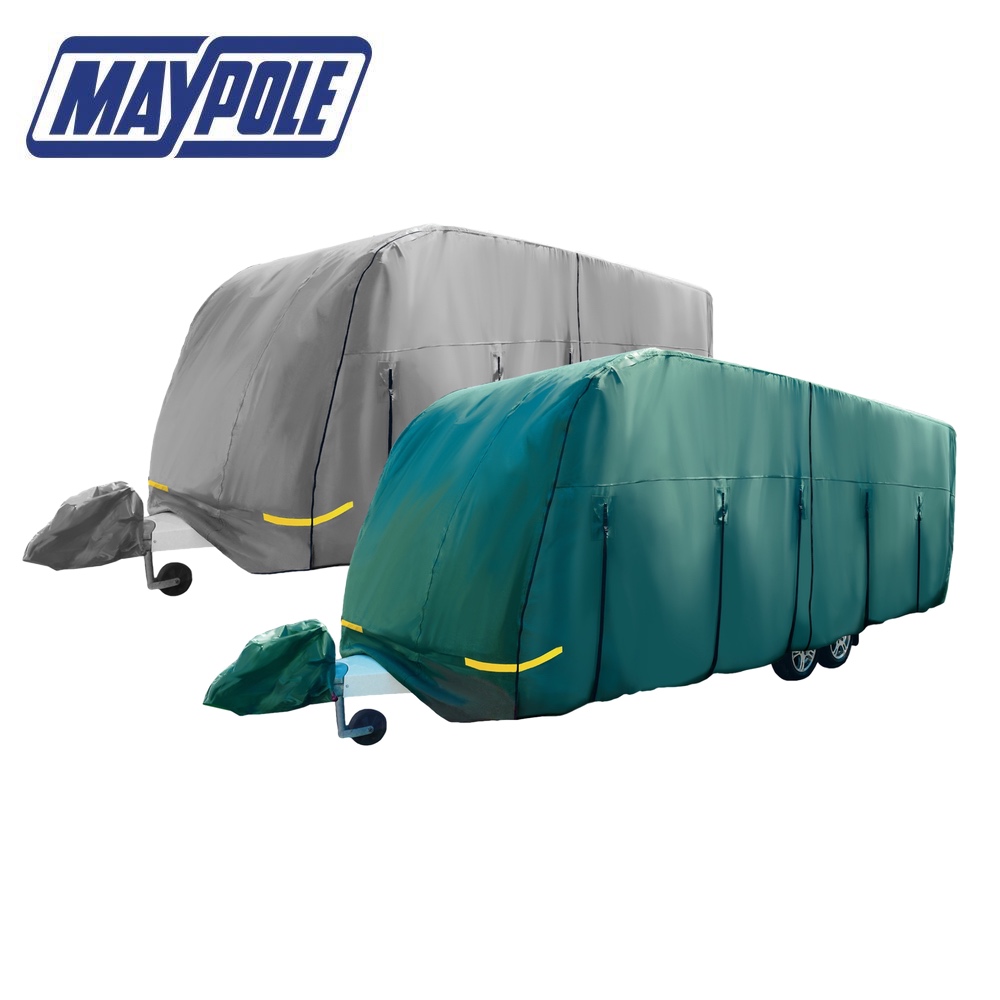 23-25ft Purely Outdoors CoverPRO Premium Breathable 4-Ply Green Caravan Cover With Free Hitch Cover 
