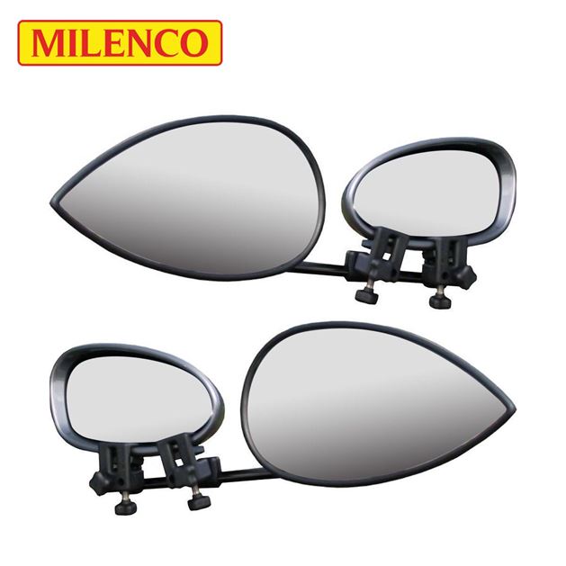 Milenco Aero 4 Convex Towing Mirror Twin Pack