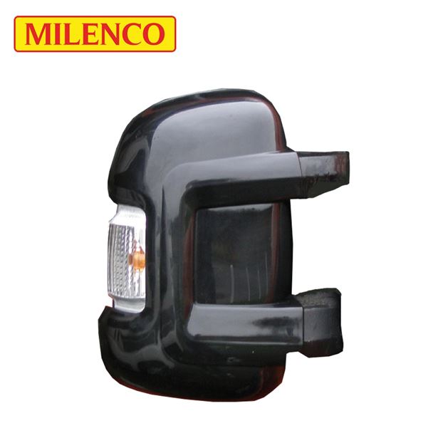 Milenco Motorhome Black Mirror Protectors - Short Arm