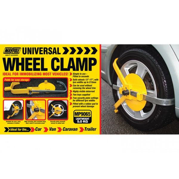 additional image for Maypole Trailer Wheel Clamp Wheel Sizes 13-17inch