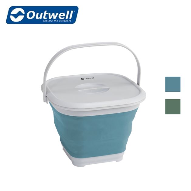 Outwell Collaps Bucket Square With Lid - All Colours