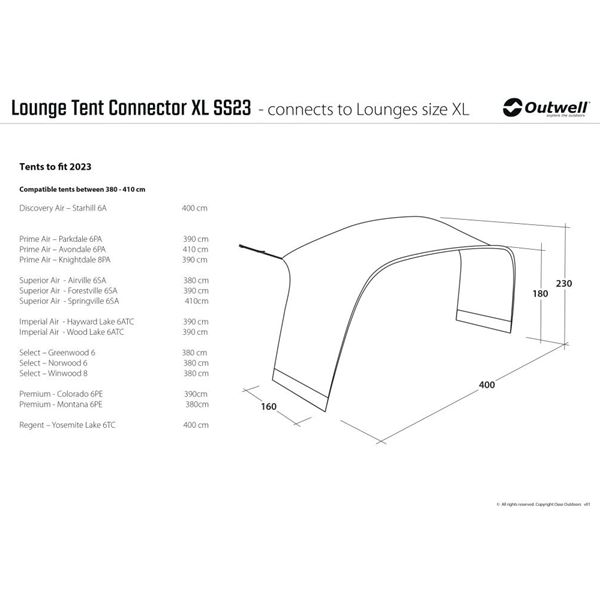 additional image for Outwell Lounge XL Tent Connector
