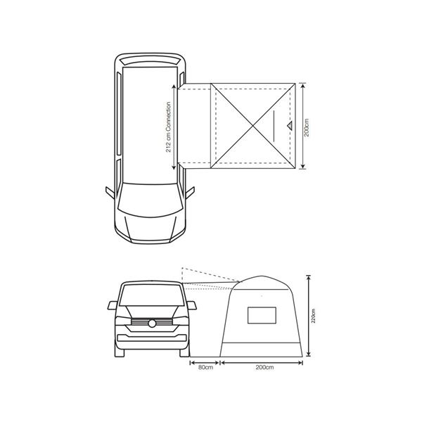 additional image for Outdoor Revolution Outhouse Handi Driveaway Awning - 2024 Model