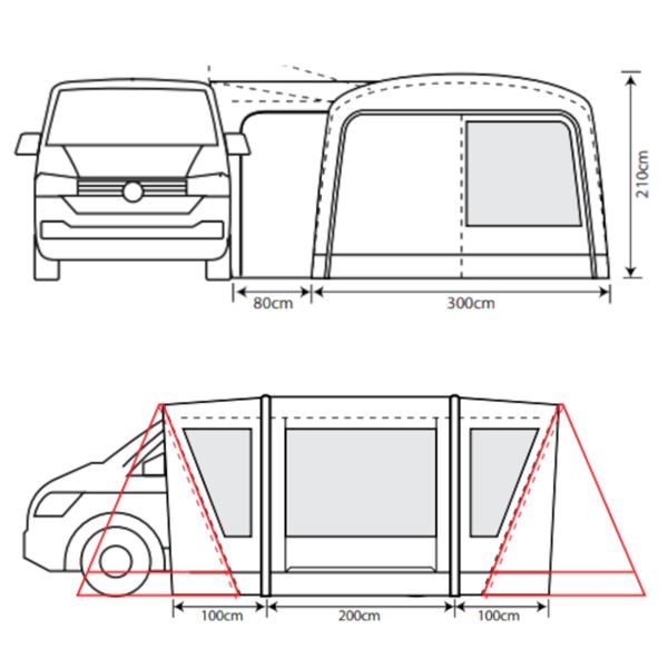 additional image for Outdoor Revolution Cayman Combo Air Driveaway Awning - 2024 Model