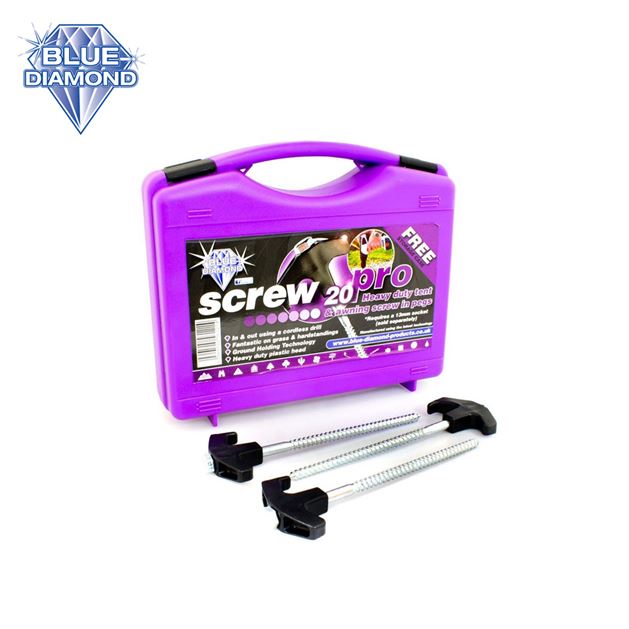 Blue Diamond Screw Pro - 20 Tent & Awning Pegs