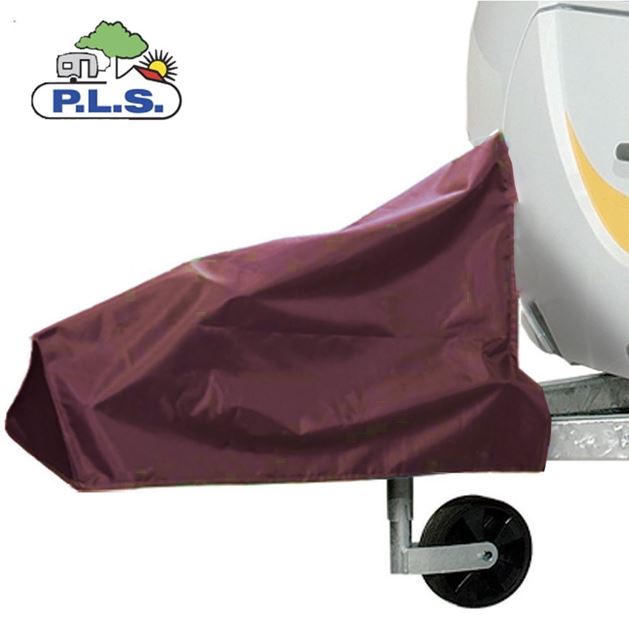 PLS Extra Large Burgundy Caravan Hitch Cover