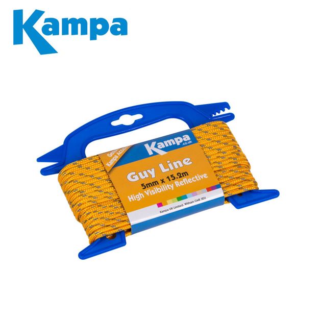 Kampa Fluorescent Guy Line 5mm x 15.2m