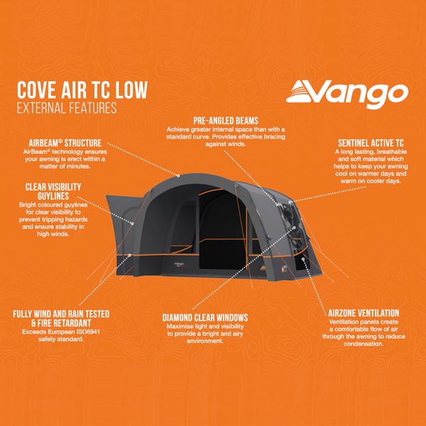additional image for Vango Cove Air TC Low Driveaway Awning - New for 2024