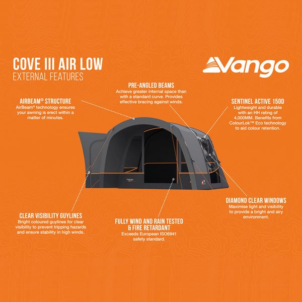 additional image for Vango Cove III Air Driveaway Awning - New for 2024