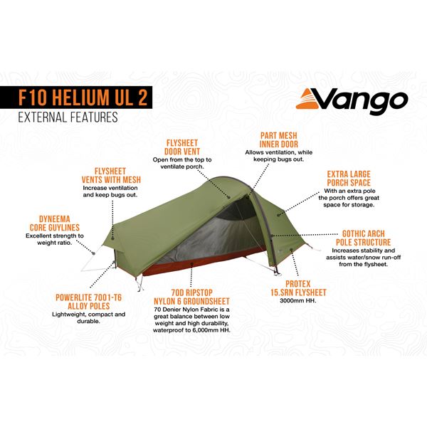 additional image for Vango F10 Helium UL 2 Tent