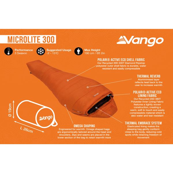 additional image for Vango Microlite 300 Sleeping Bag