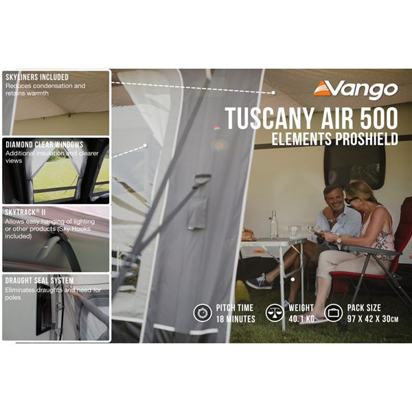 additional image for Vango Tuscany Air 500 Elements ProShield Caravan Awning - 2024 Model