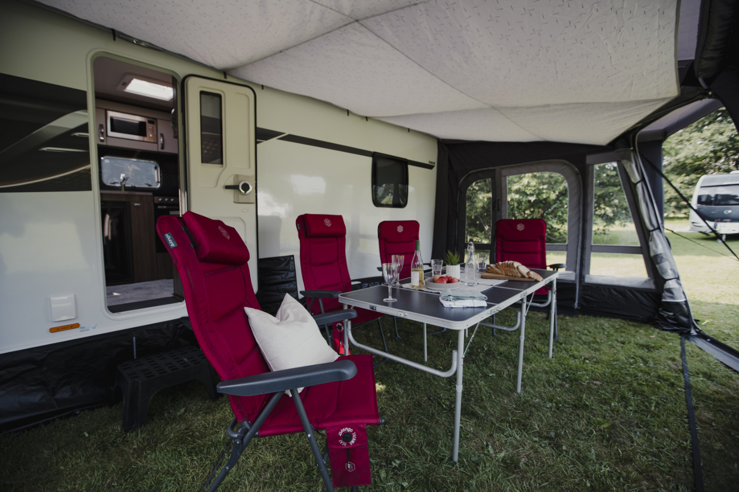 Caravan awning table and chairs sale