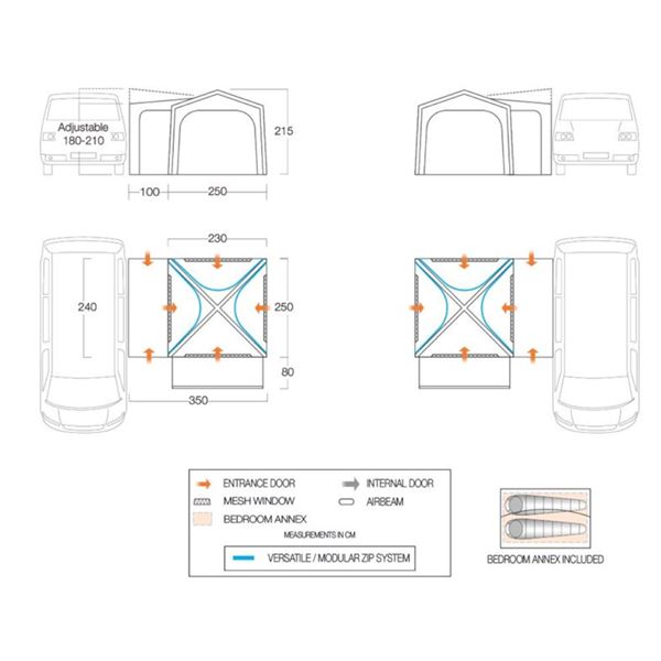 additional image for Vango Versos Air Driveaway Awning - New for 2024