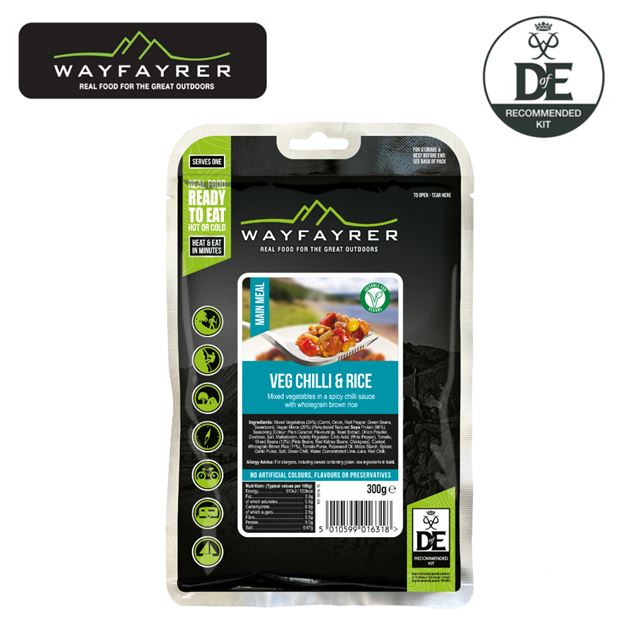 Wayfayrer Vegetable Chilli & Rice Meal