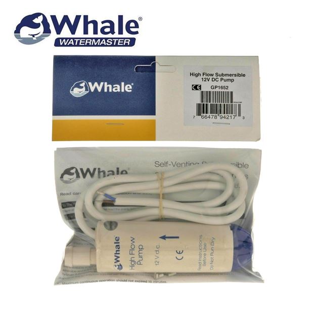 Whale 12V Submersible Pump High Flow - 16L/min GP1652