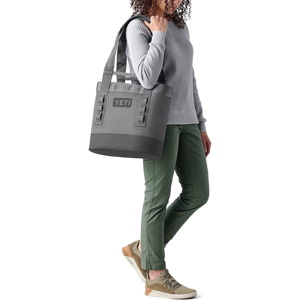 YETI Camino 20 Carryall offers Tote Bag Color: Black And Canopy Green