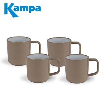 Kampa Coffee 4 Piece Melamine Mug Set