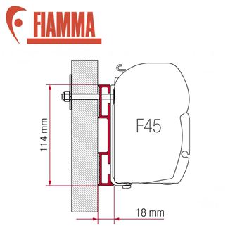 Fiamma Adaptor Bracket 12cm