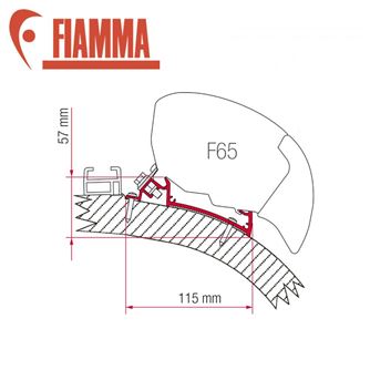 Fiamma F65 Awning Adapter Kit - Carthago Chic