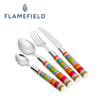 Flamefield Camper Smiles 16 Piece Cutlery Set