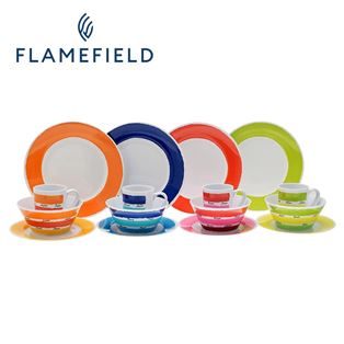 Flamefield Colours 16 Piece Melamine Set